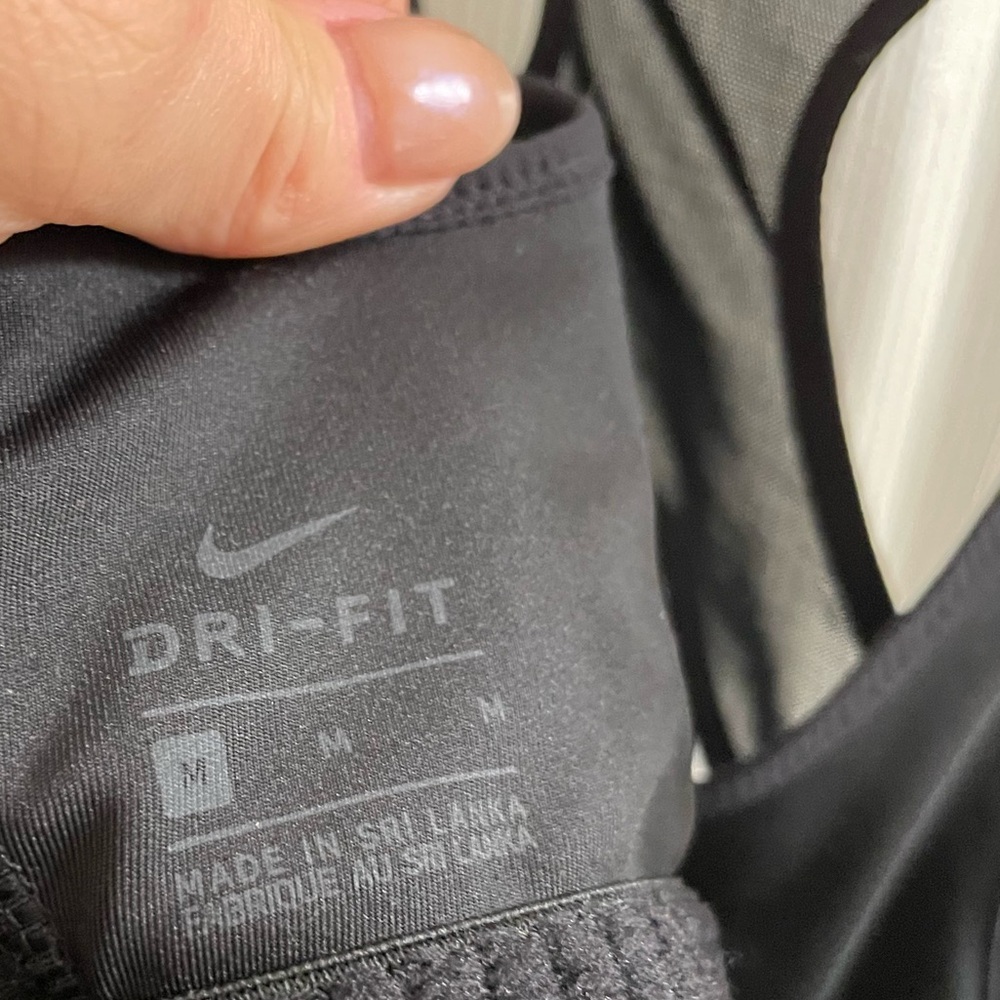 Nike Black Racerback padded Sports Bra, Medium - Picture 5 of 14
